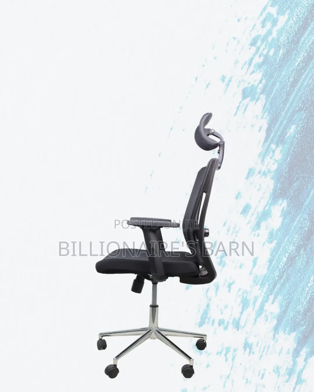 Sleek Mesh Chair With Chrome Base | Modern Chrome Finish