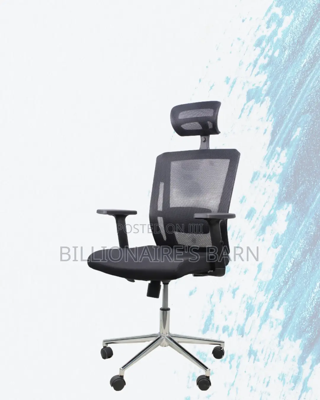 Sleek Mesh Chair With Chrome Base | Modern Chrome Finish