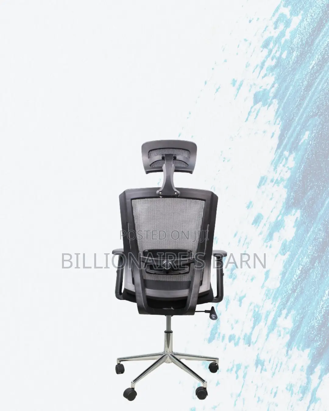 Sleek Mesh Chair With Chrome Base | Modern Chrome Finish