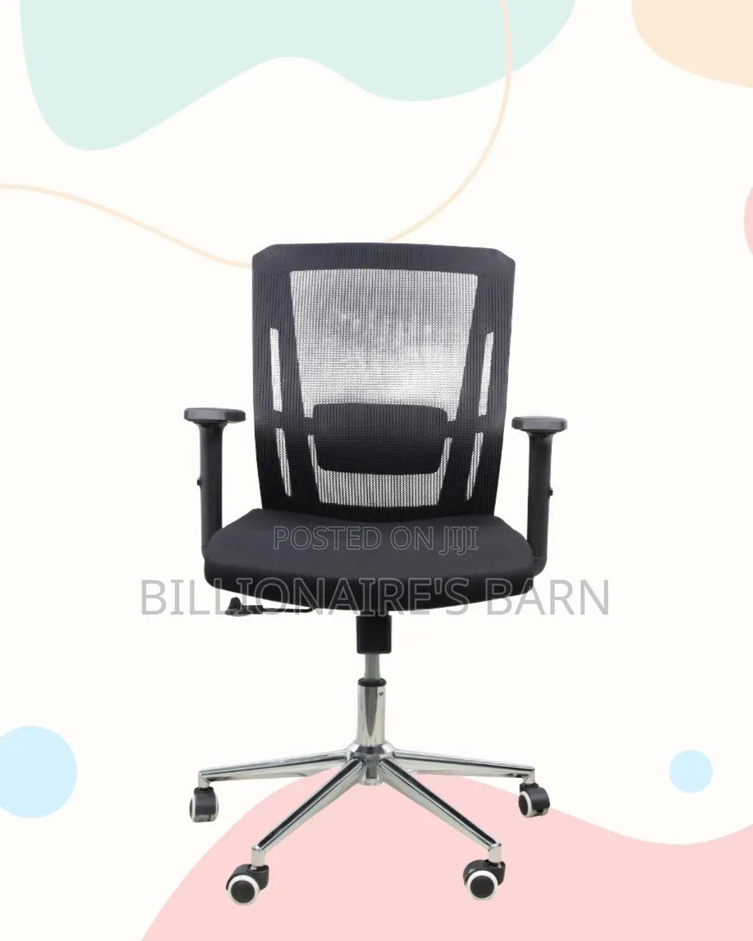 Stylish Mid-Back Office Seat | Sleek Design, Strong Build