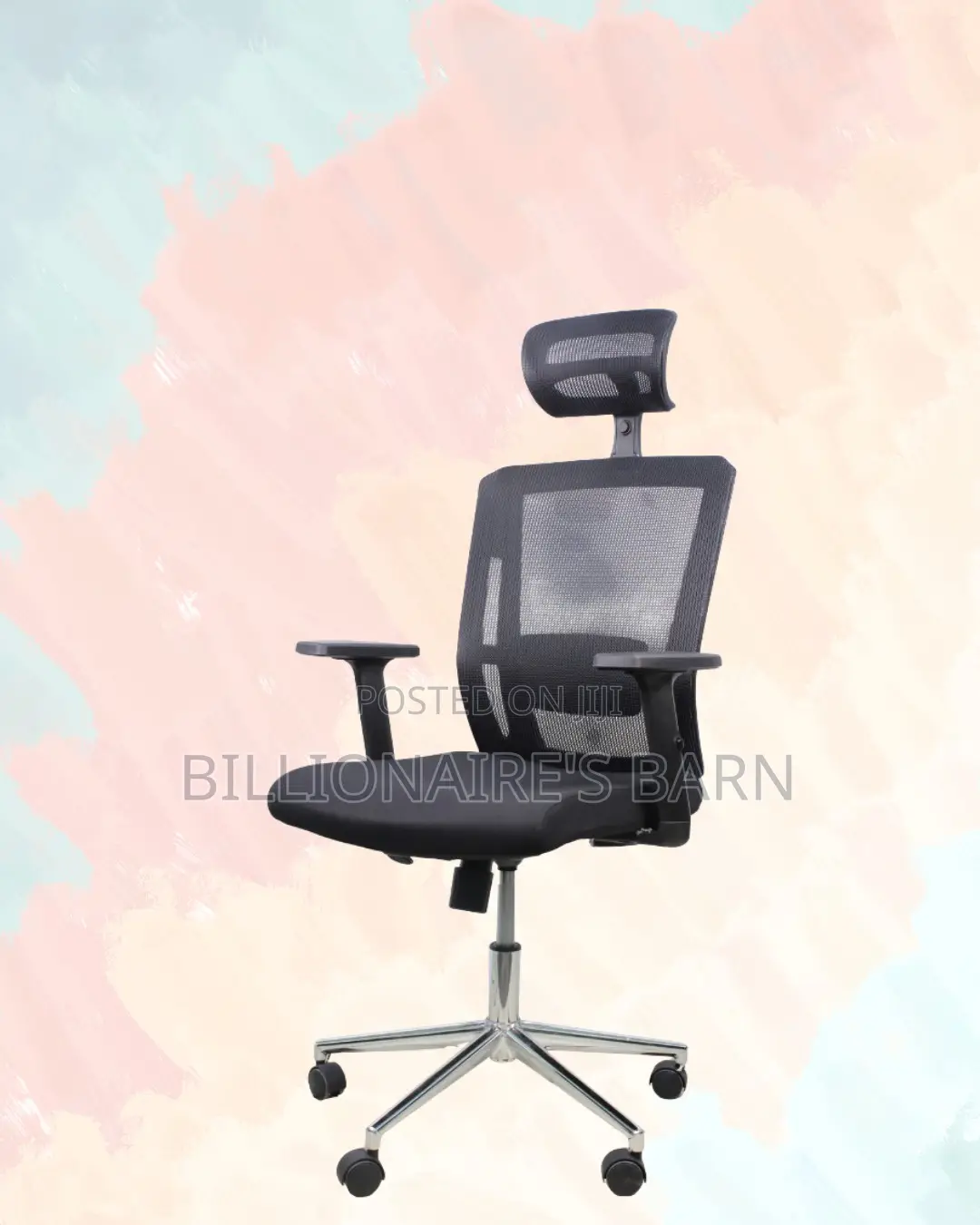 Ergonomic Mesh Chair With Headrest | Designed for Long Hours