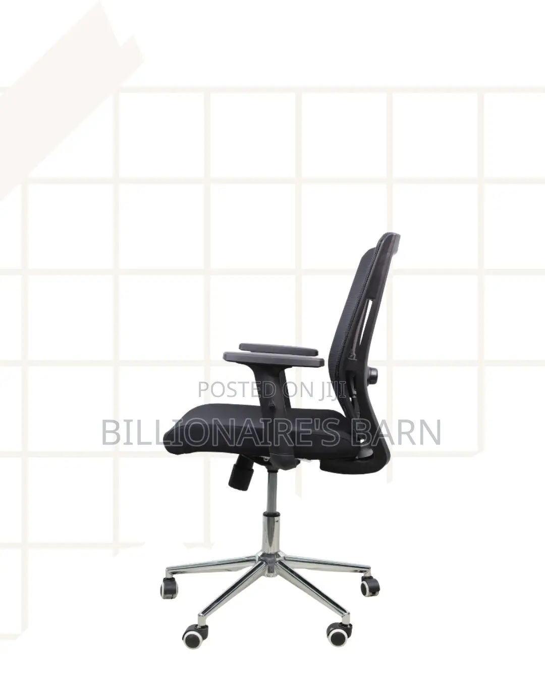 Mid-Back Executive Office Chair | Chrome Base, Modern Look
