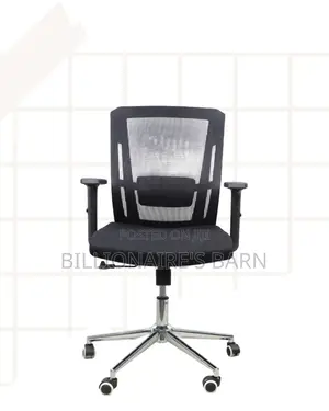 Mid-Back Executive Office Chair | Chrome Base, Modern Look
