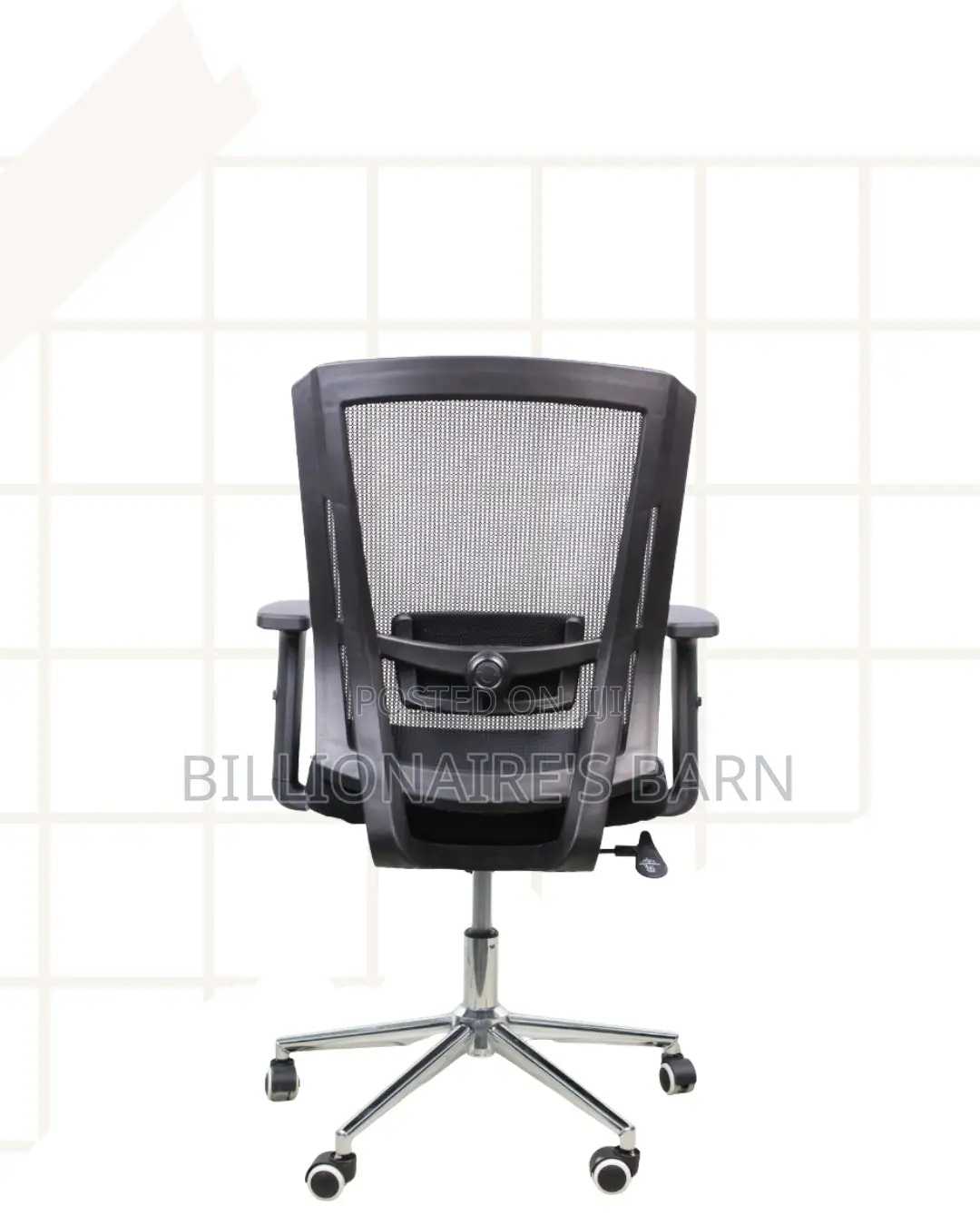 Mid-Back Executive Office Chair | Chrome Base, Modern Look