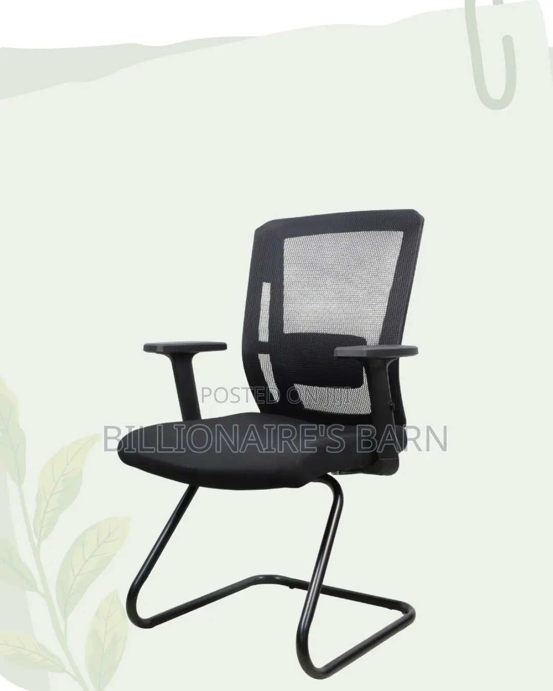 Classic Waiting Area Visitor Seat | Neat Finish, Comfortable Padding