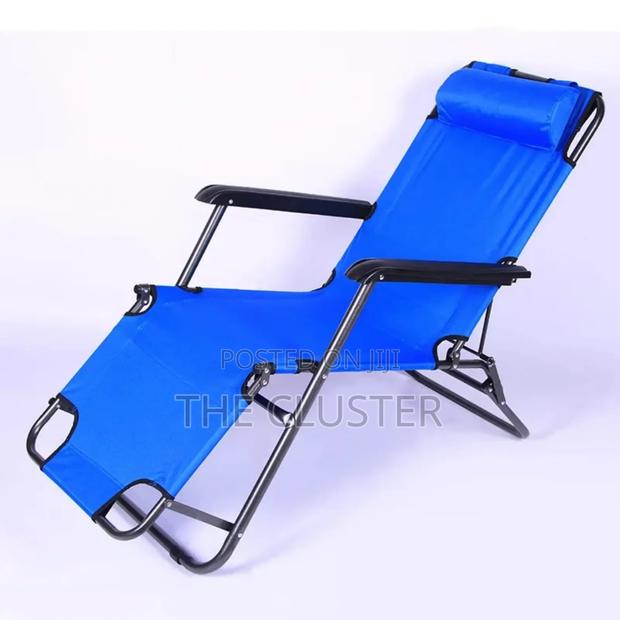 Reclining Beach Camping Lounge Chair - thumbnail 2