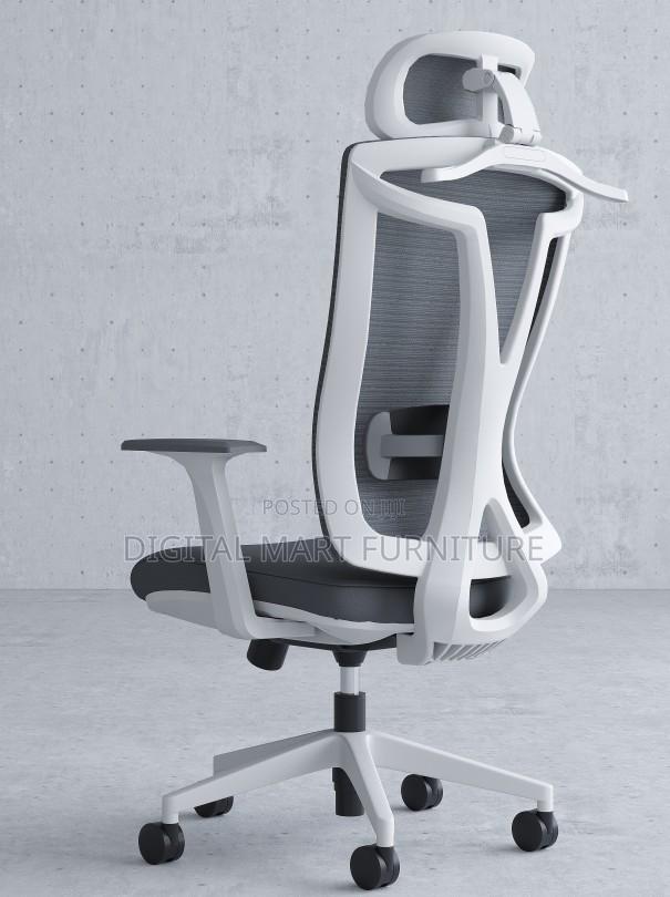 Black Chair With Leather Headrest - thumbnail 10