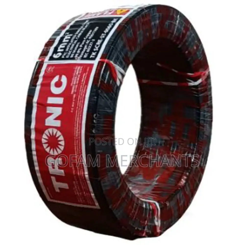 Tronic Single Core Cable 6.0mm - Black