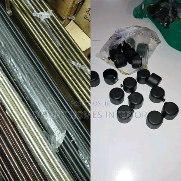Jua Kali Rod and End Cups Available in Different Colors