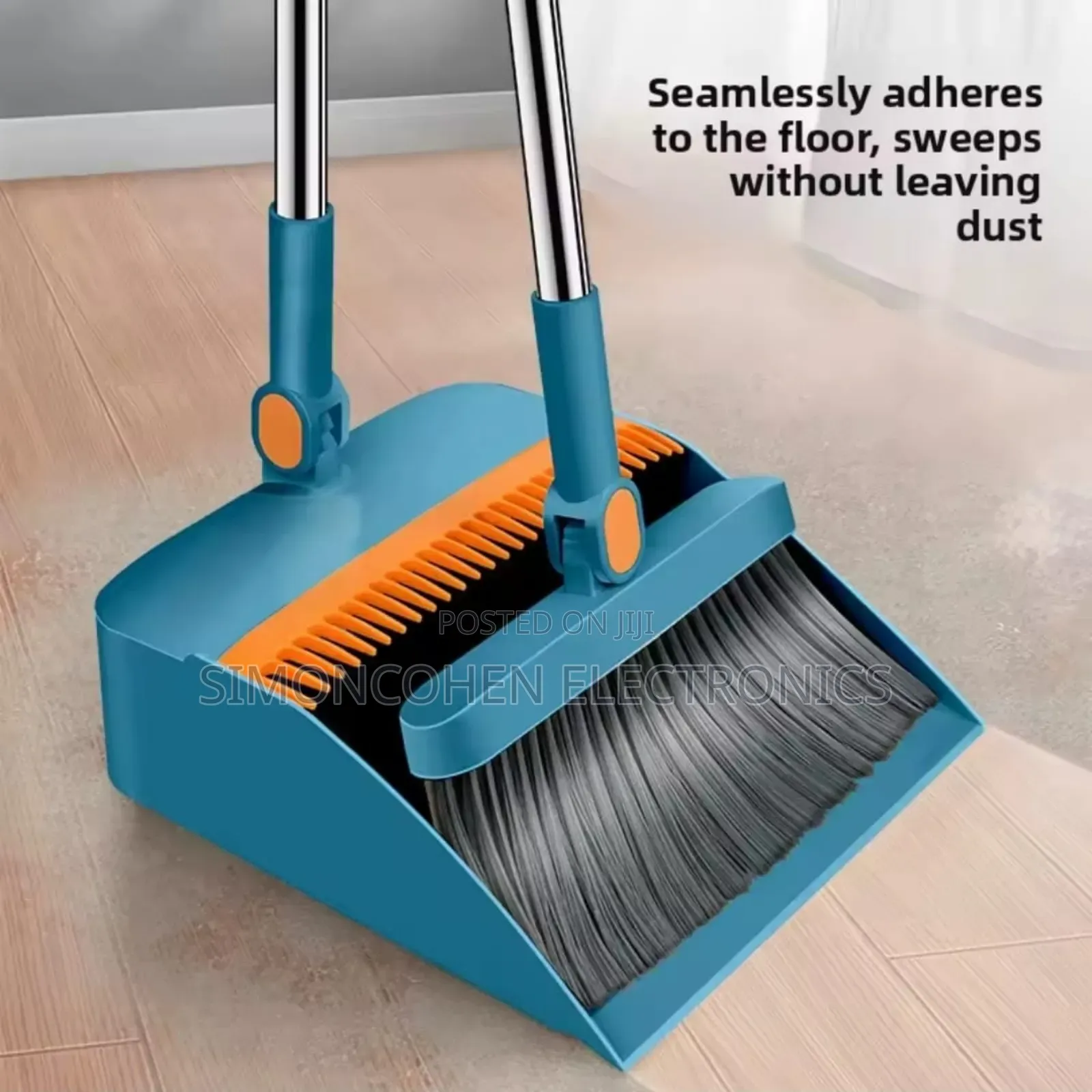 2-in-1 Broom & Dustpan Combo Set