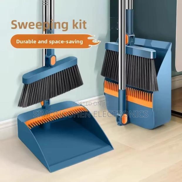 2-in-1 Broom & Dustpan Combo Set - thumbnail 2
