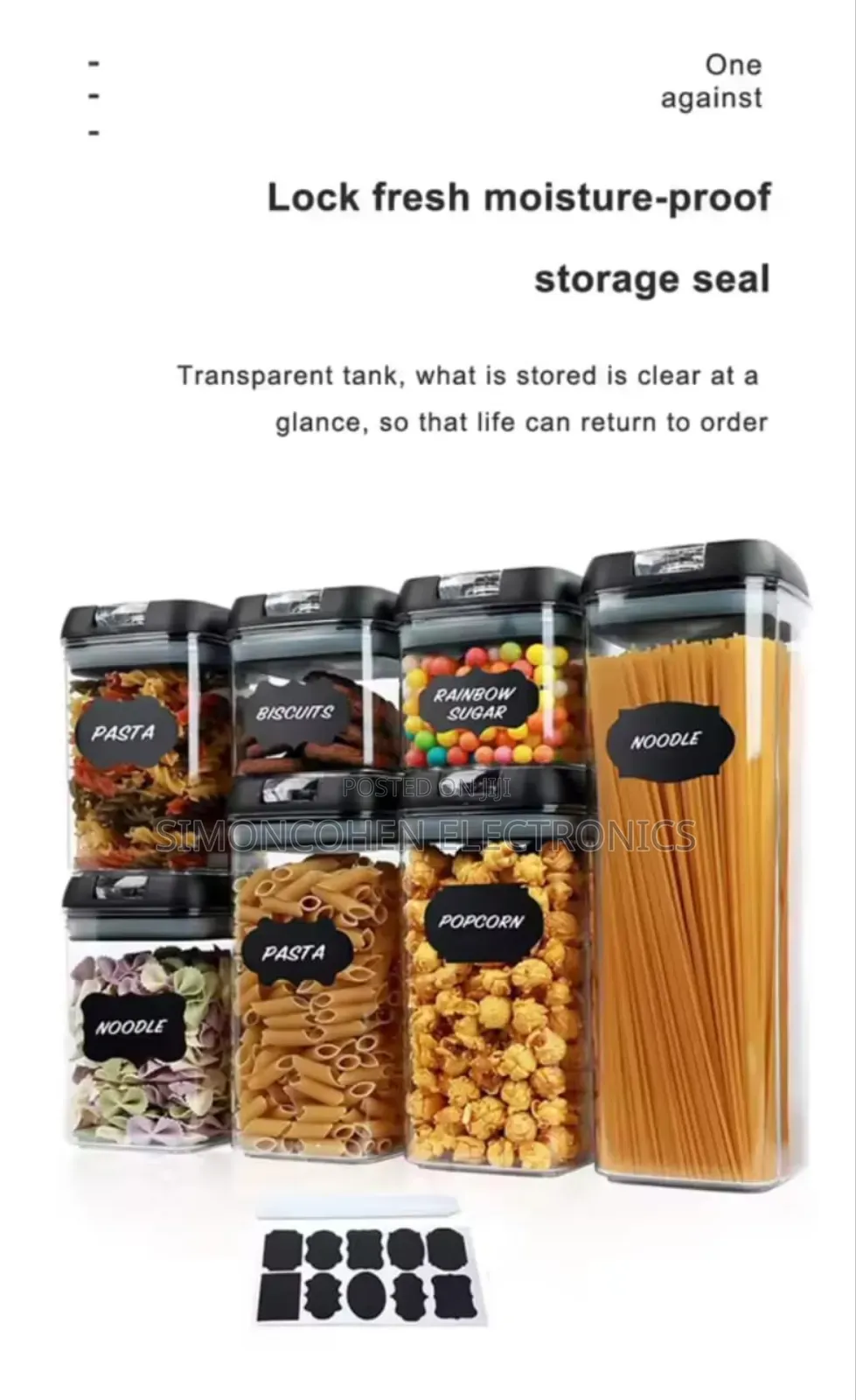 Acrylic 7pcs Set Food Containers