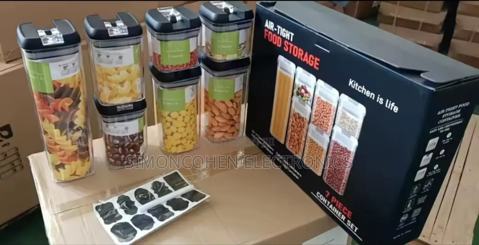 Acrylic 7pcs Set Food Containers