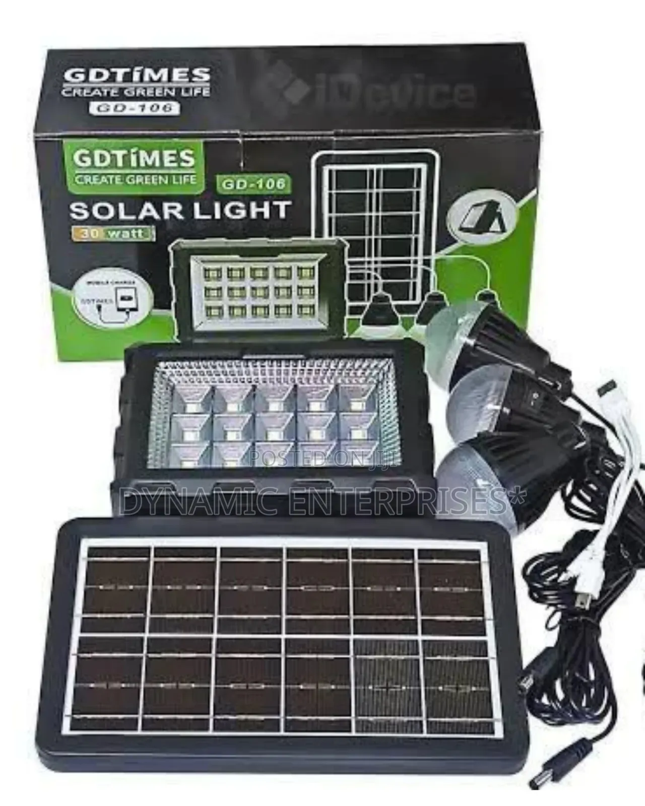 Gdtimes Gd-106 Solar Lighting System Kit