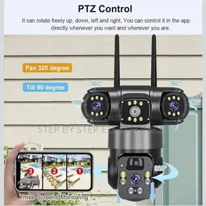 12mp 4g Triple Lens Ptz Solar Camera With Built-in Loud Speaker
