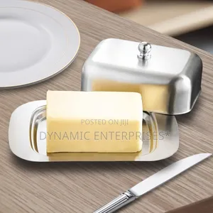 Stainless Steel Butter Dish With a Lid