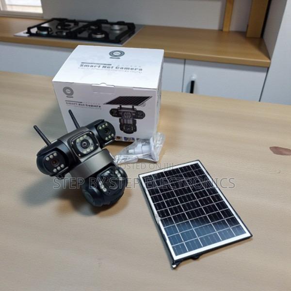 V380 Pro 12mp Solar 4g PTZ Triple Lens Camera With Color Night Vision
