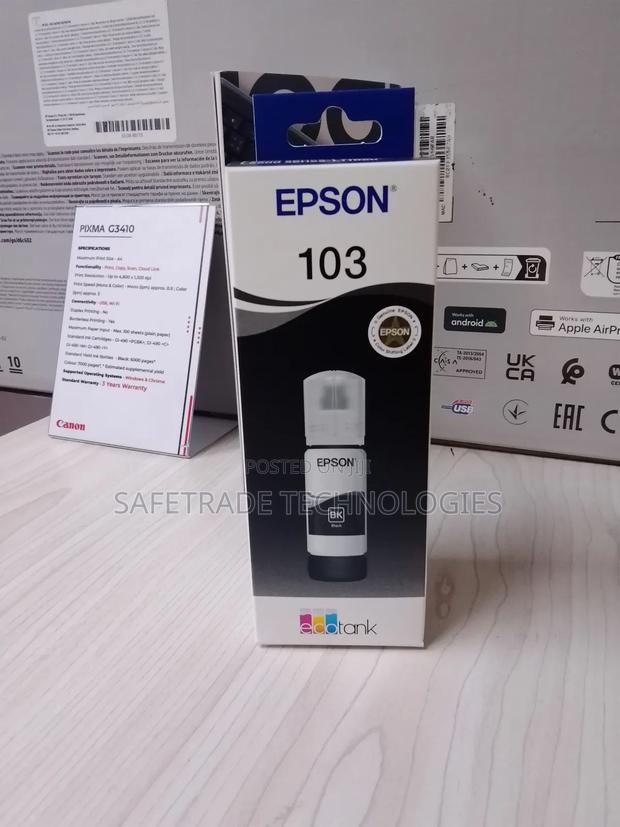 Latest Epson 103 Black Ink Cartridge - main view
