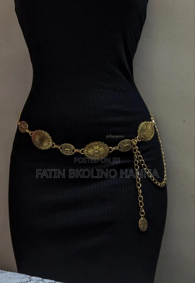 Gold Metallic Boho Belts - main view