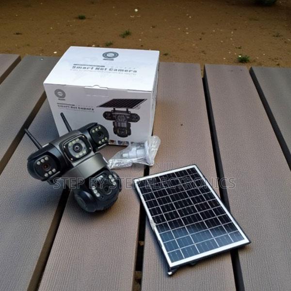 V380 Pro 12mp 4g PTZ Solar Triple Lens CCTV With Audio Recording