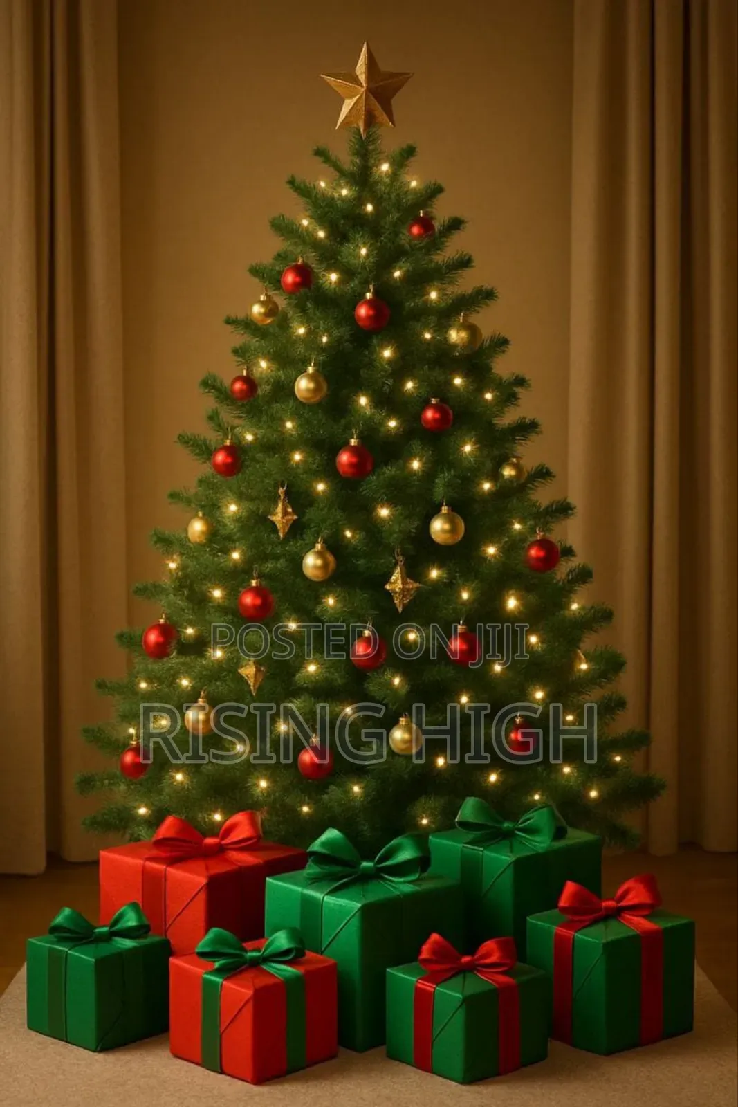 7ft Xmas Tree With Strong Metal Stand 