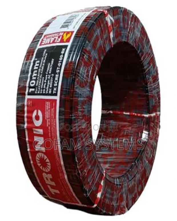 Tronic Single Core Cable Stranded - 10mm Black - main view