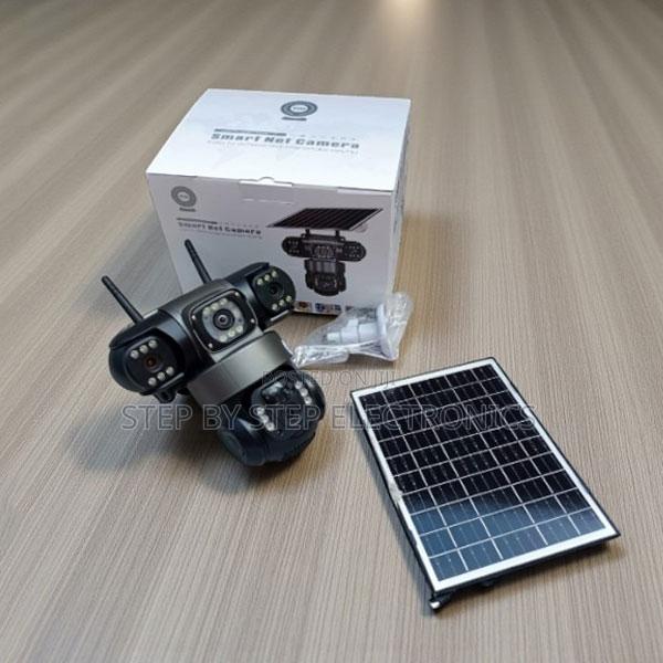 12mp V380 Pro 4g PTZ Triple Lens Solar CCTV With Auto-Tracking Support