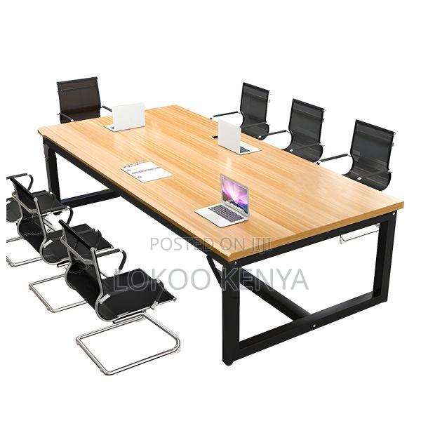 Office Table; 2.4 M Metal Framed Conference Room Meeting Table - thumbnail 5