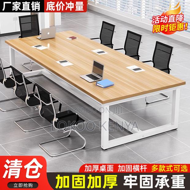 Office Table; 2.4 M Metal Framed Conference Room Meeting Table - thumbnail 9