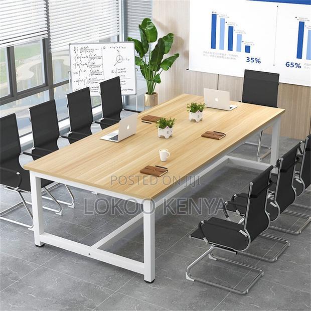 Office Table; 2.4 M Metal Framed Conference Room Meeting Table - thumbnail 10