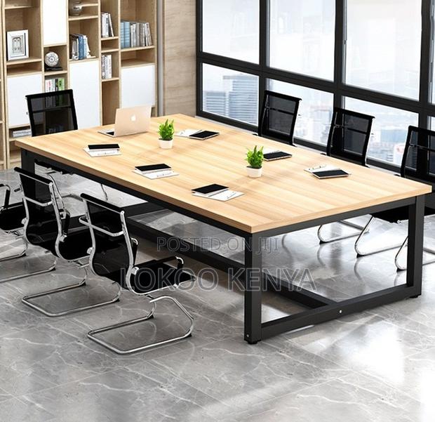 Office Table; 2.4 M Metal Framed Conference Room Meeting Table - thumbnail 13