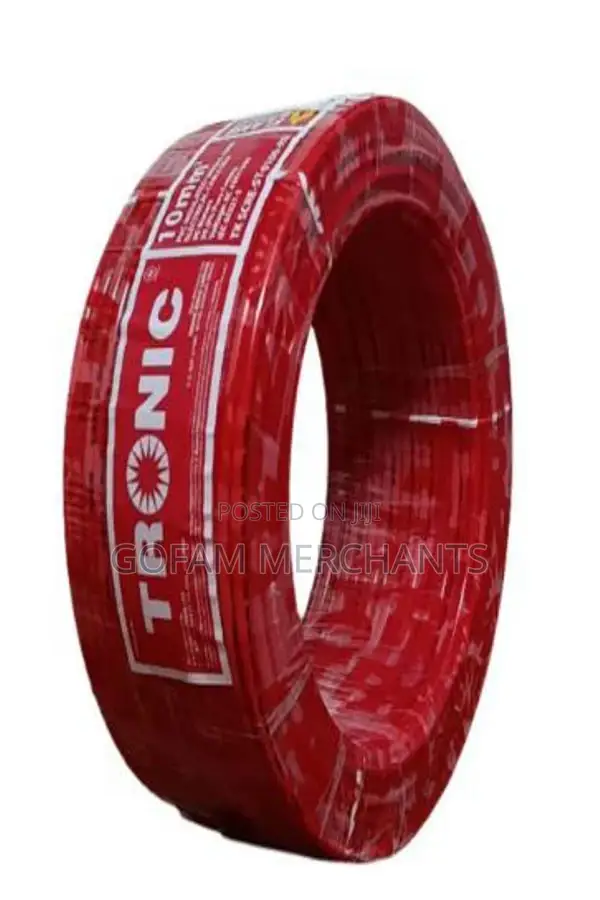 Tronic Single Core Cable Stranded - 10mm Red