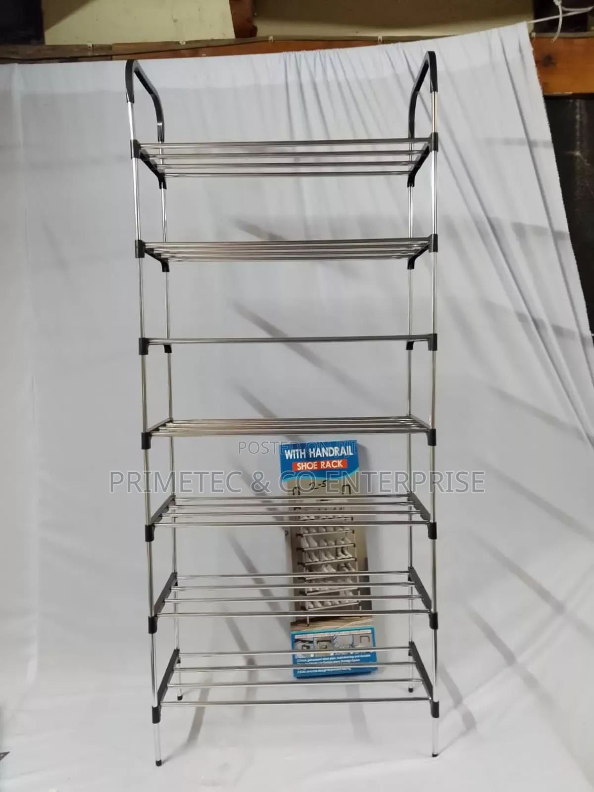 7 Layers Shoe Rack Blue, Black and Pink