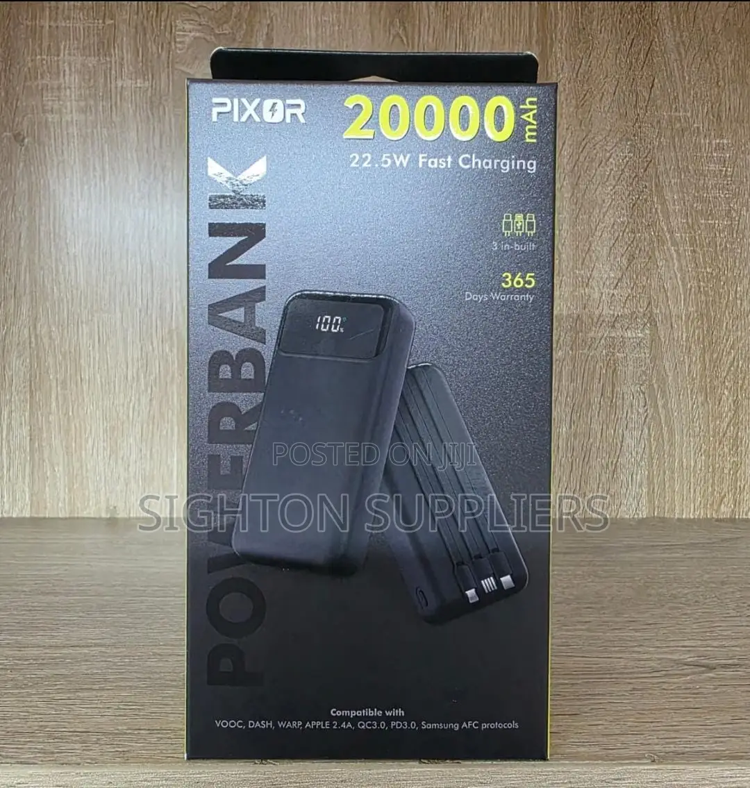 Pixor Power Bank 22.5w 20000mah