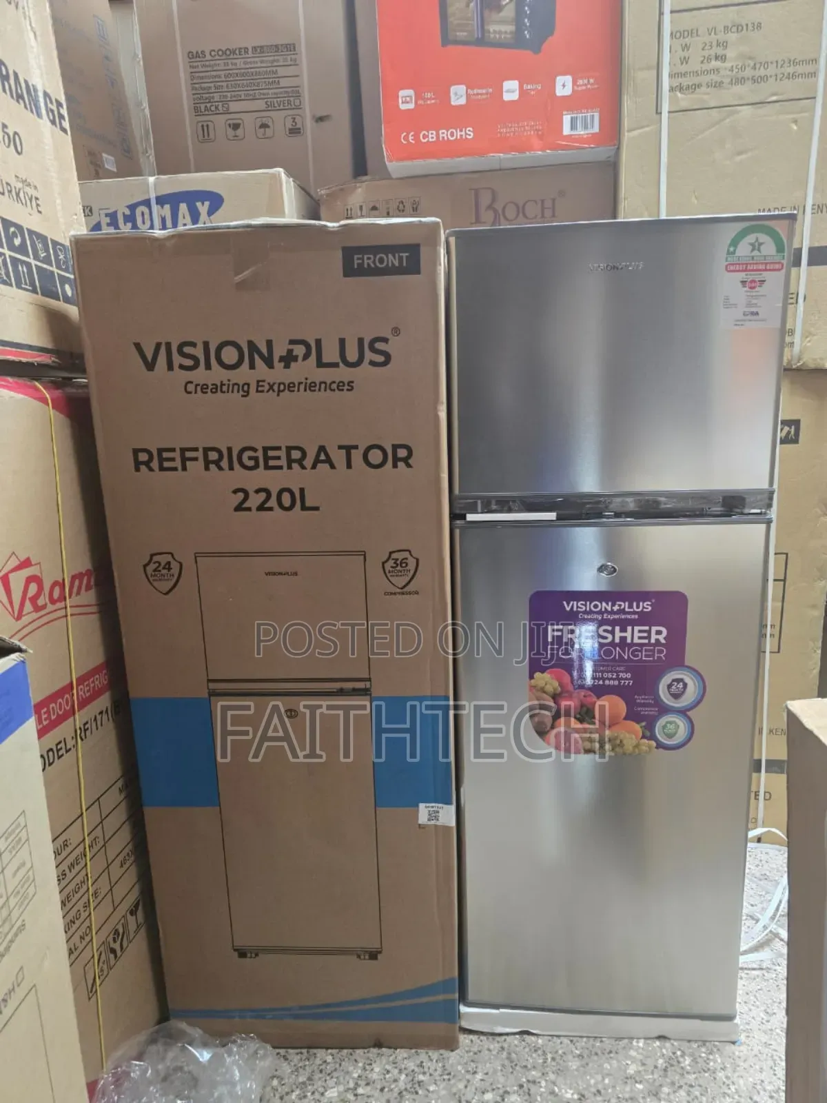 Vision 220 Litres Double Door Refrigerator