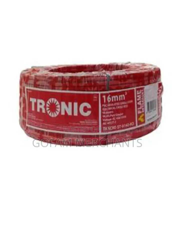 Tronic Single Core Cable Stranded 16.0mm - Red