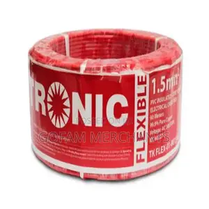 Tronic Flexible Single Core Cable – 1.5mm2 Red, 90 Meters