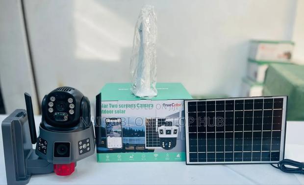 Solar 4g Two-Screens Outdoor PTZ Security Camera. - main view