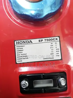 Honda Generator 7.5kva 8hp