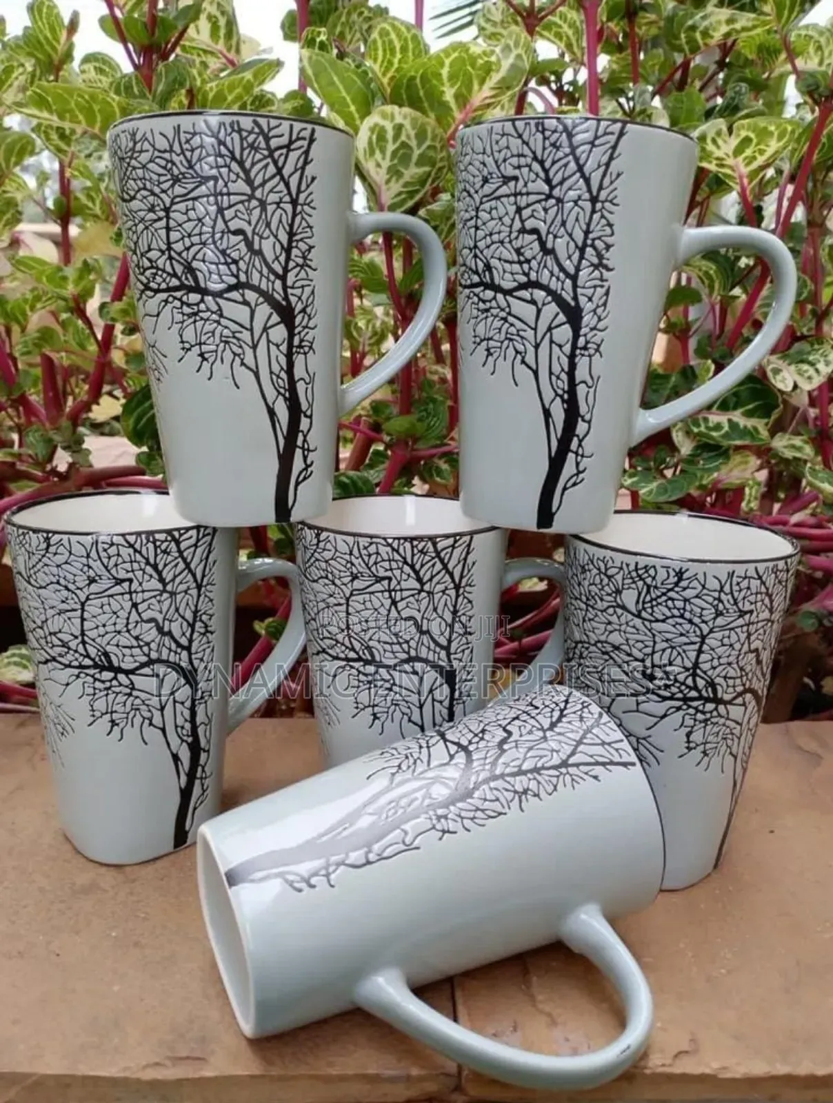 Distinctive Black and White Ceramic Mugs
