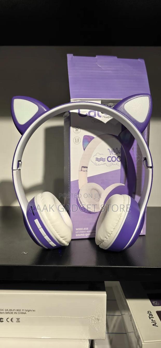 Kids Wireless Bluetooth Cat Ear Headphones-Viv-23m - thumbnail 2