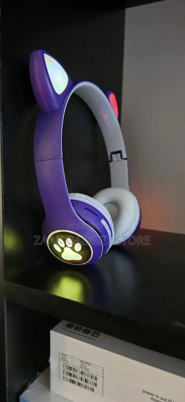 Kids Wireless Bluetooth Cat Ear Headphones-Viv-23m - thumbnail 3