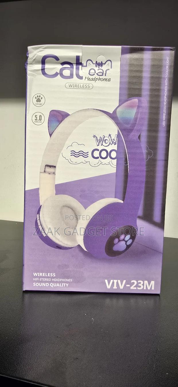 Kids Wireless Bluetooth Cat Ear Headphones-Viv-23m - thumbnail 5