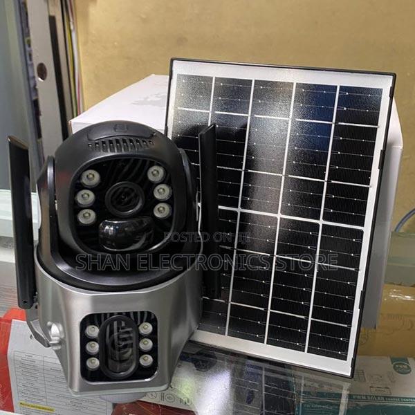 360° Coverage -Dual Lens 4g Solar PTZ Camera Cctv.