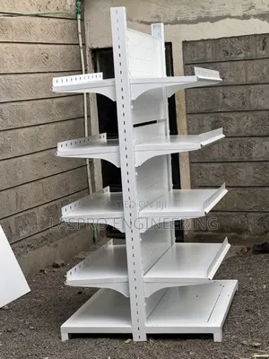 Double-Sided Supermarket Shelves