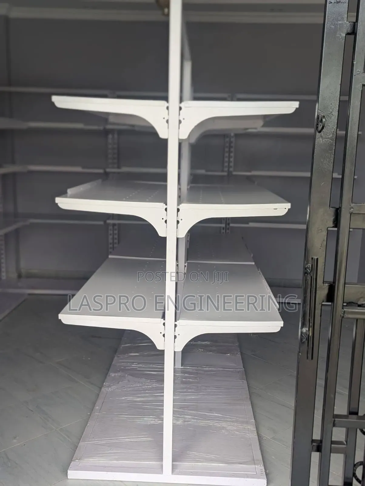 Double-Sided Supermarket Shelves