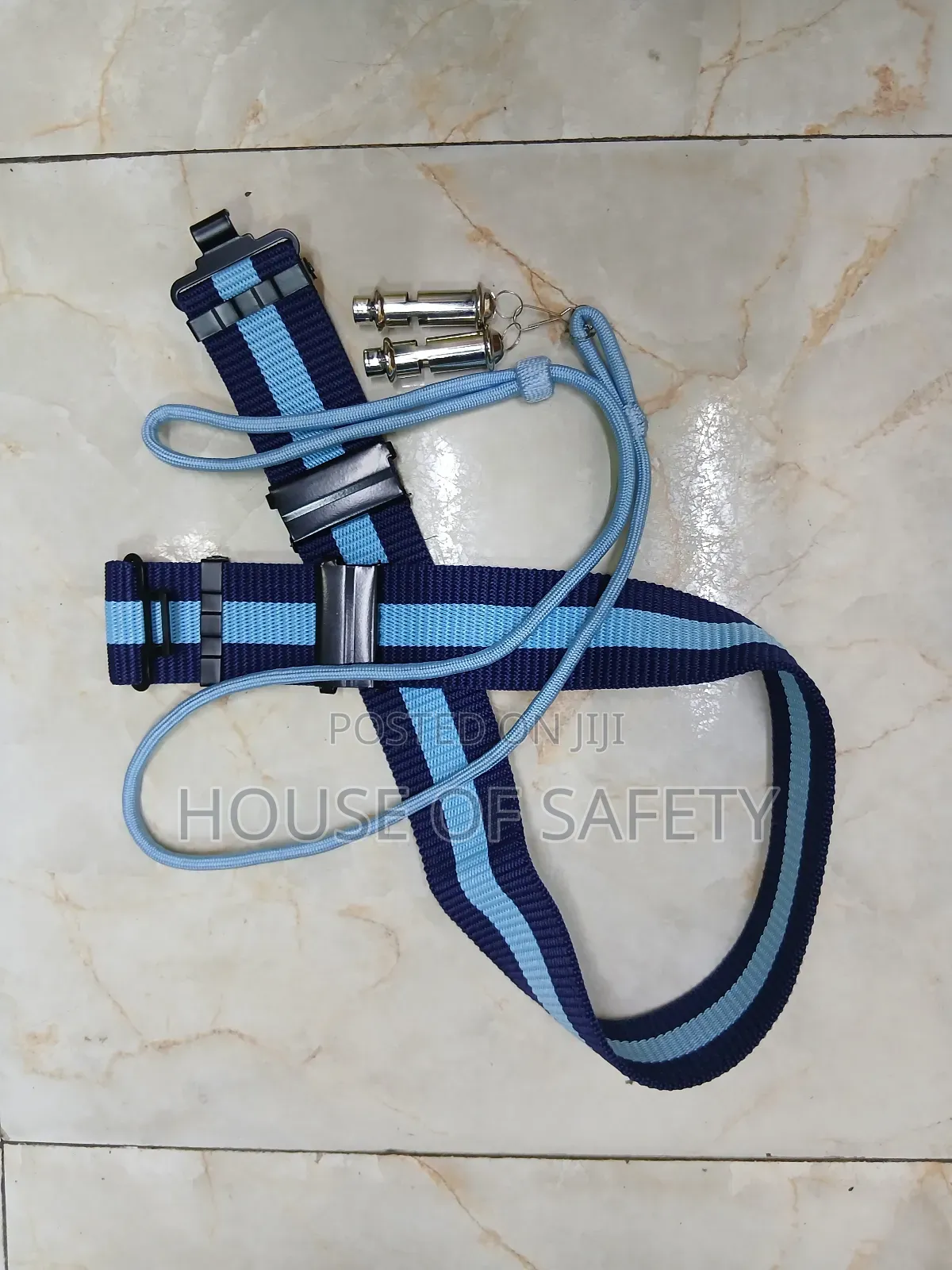 Dark Blue With a Sight Line Security Belt