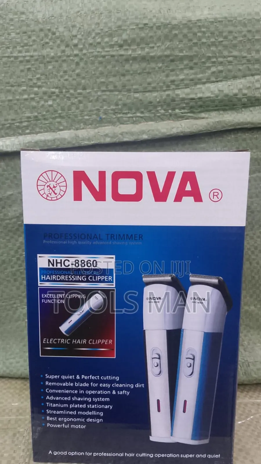 Nova Professional Hair Clipper, Model NHC-8860.