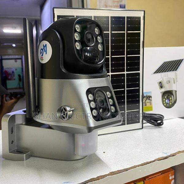 4g Sim Solar PTZ Dual Camera Outdoor With Rechargeable Battery