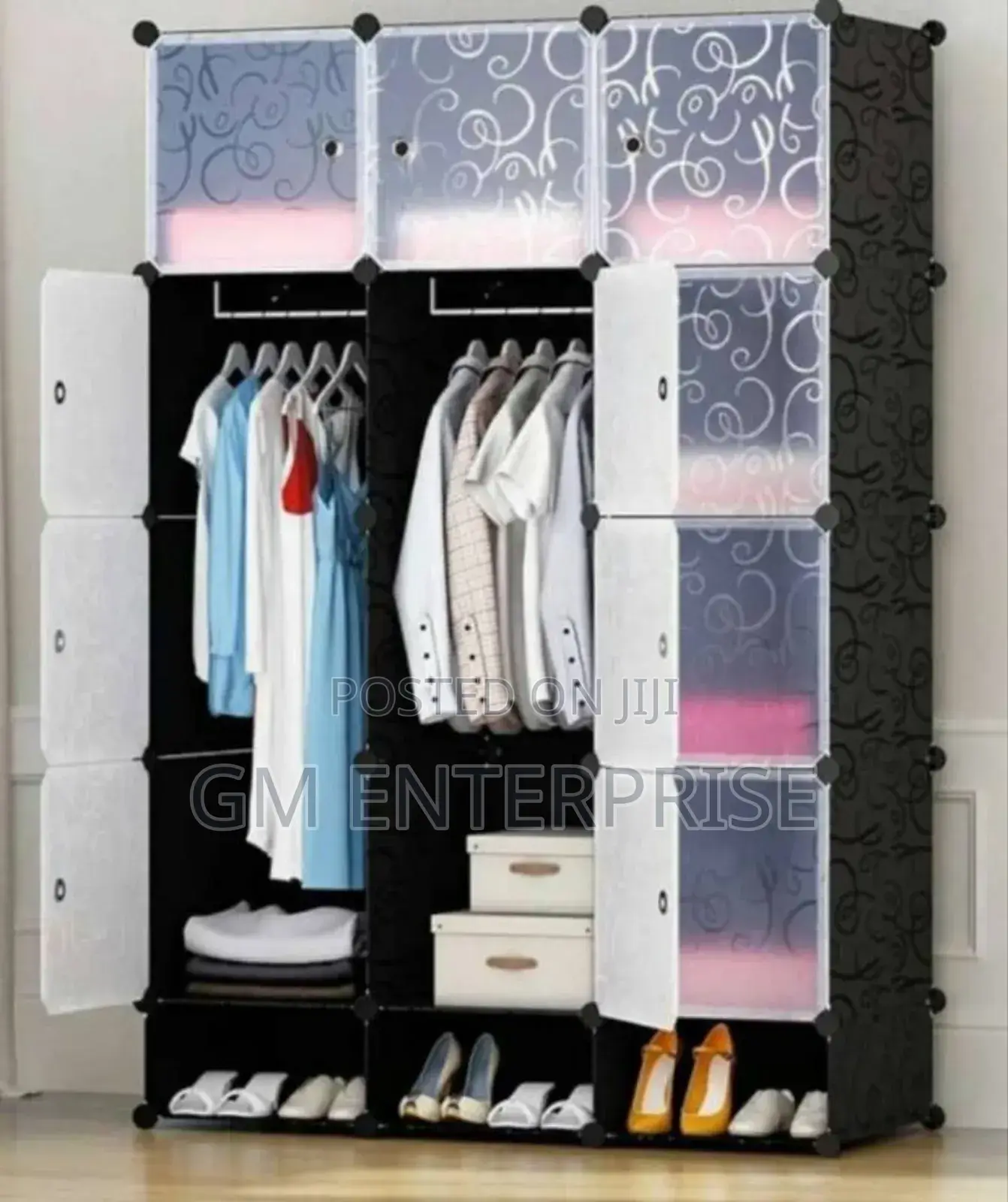 *Plastic Wardrobe Three Columns Available*